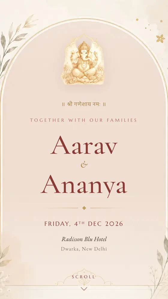 The Ivory Arch invitation