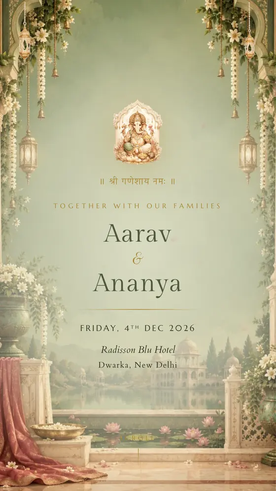The Raj Mahal invitation